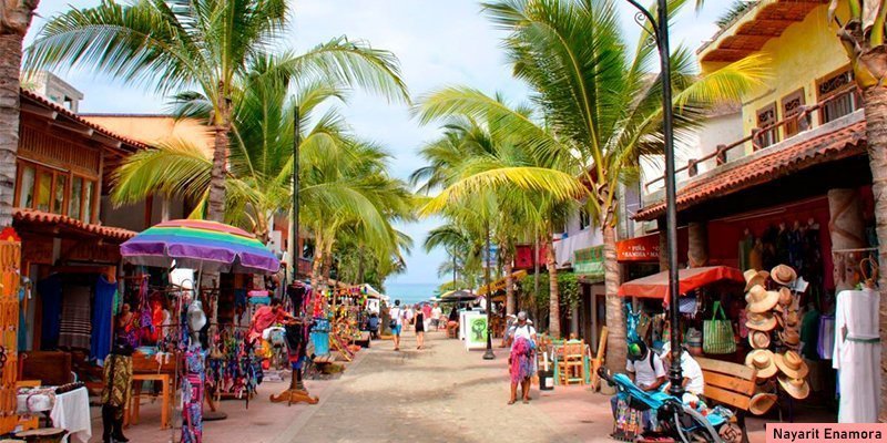 Calle de Sayulita, Nayarit, México
