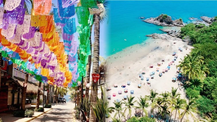 Calle y costa de Sayulita