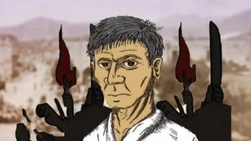 Ilustración del Indio Mariano y la rebelión en Tepic