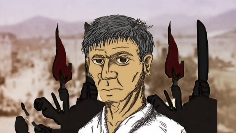 Ilustración del Indio Mariano y la rebelión en Tepic