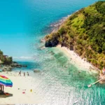 Fotografía panoramica de la Isla Coral en Nayarit