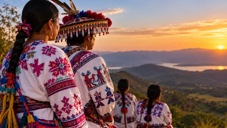 ¿Cuántas lenguas se hablan en Nayarit? 3 Ilustración conceptual sobre la diversidad cultural y lingüística de Nayarit